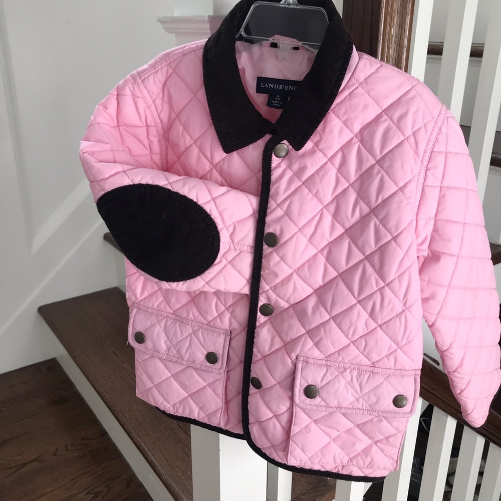 Lands’ End Girls Quilted Barn Jacket